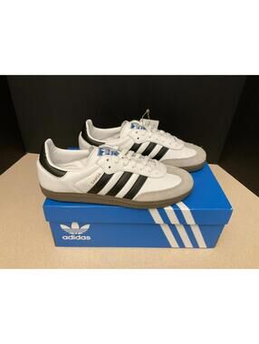 New! Adidas Originals Samba OG White/Black/Gum Shoes. Men’s 7. Women’s 8. Nice!!